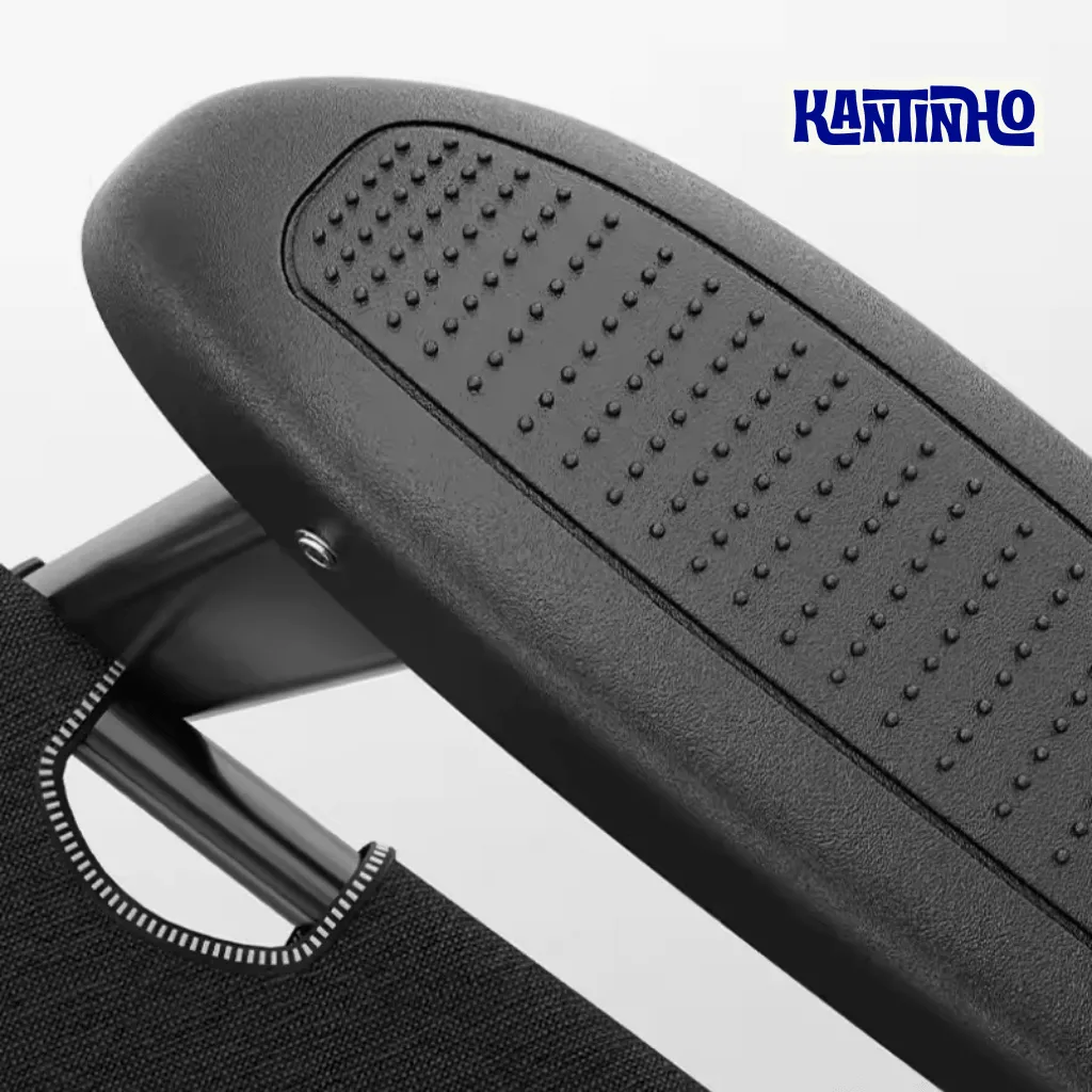 Detalhe do apoio da cadeira espreguiçadeira