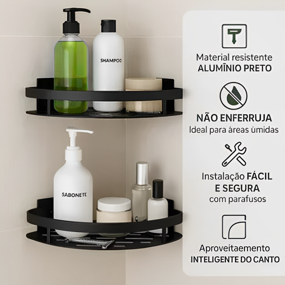Kit 2 Cantoneiras Preta - Imagem 8
